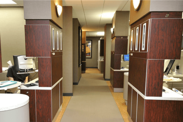 hallway of Bellaire Dental Group, Houston, TX